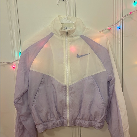 Nike Other - Nike White and Light Purple Jacket
